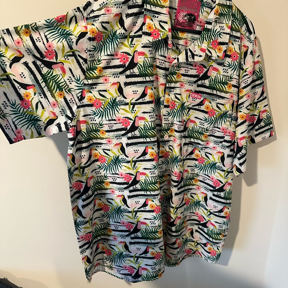 Dixxon Flannel Co, Jungle Party button down shirt